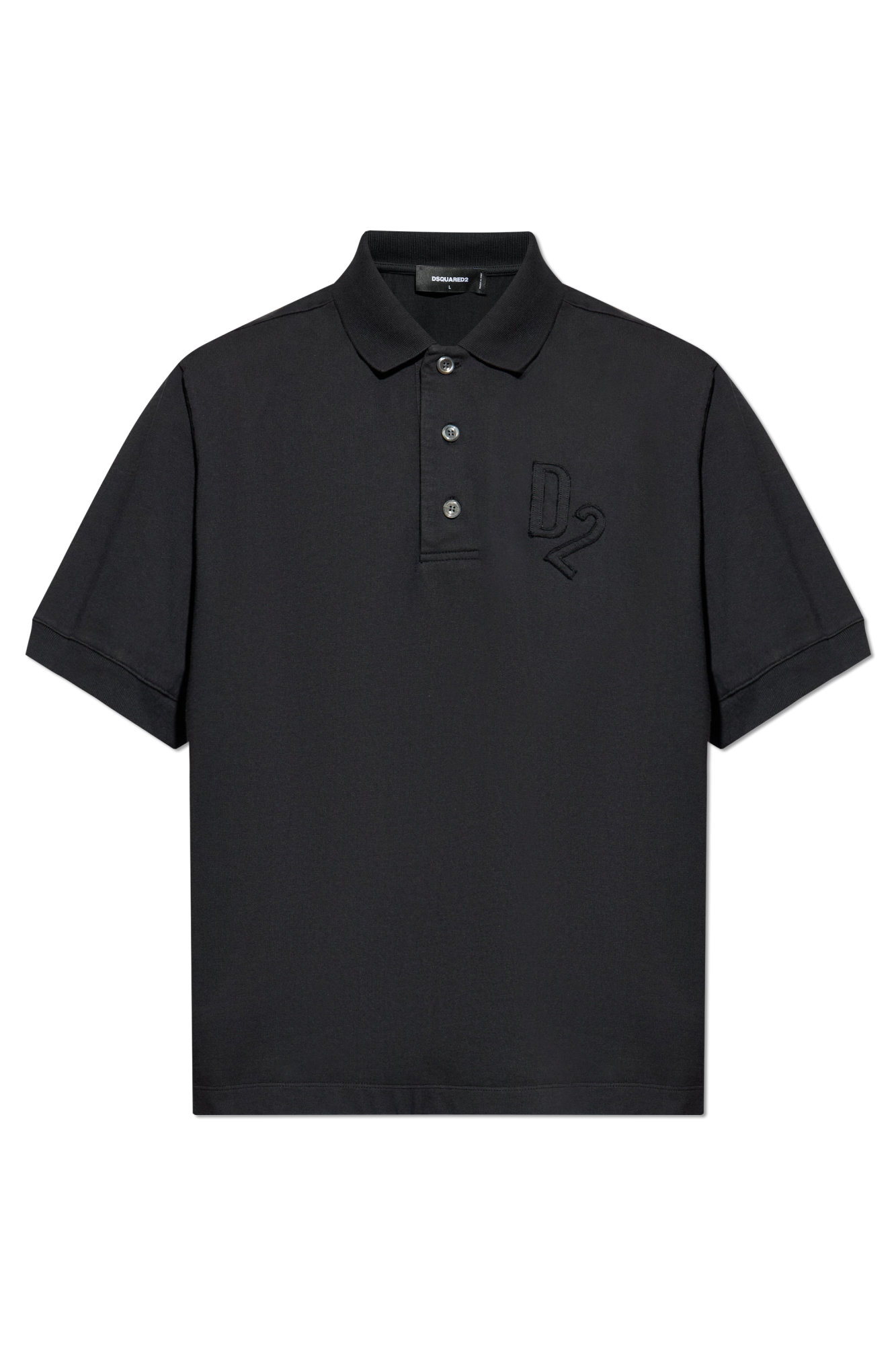 Black Polo with logo Dsquared2 - Vitkac AS
